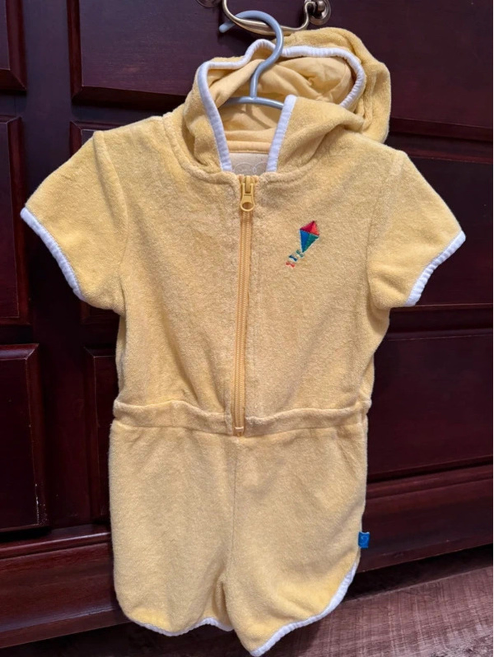 Little Bird Terry Hooded Zip Romper